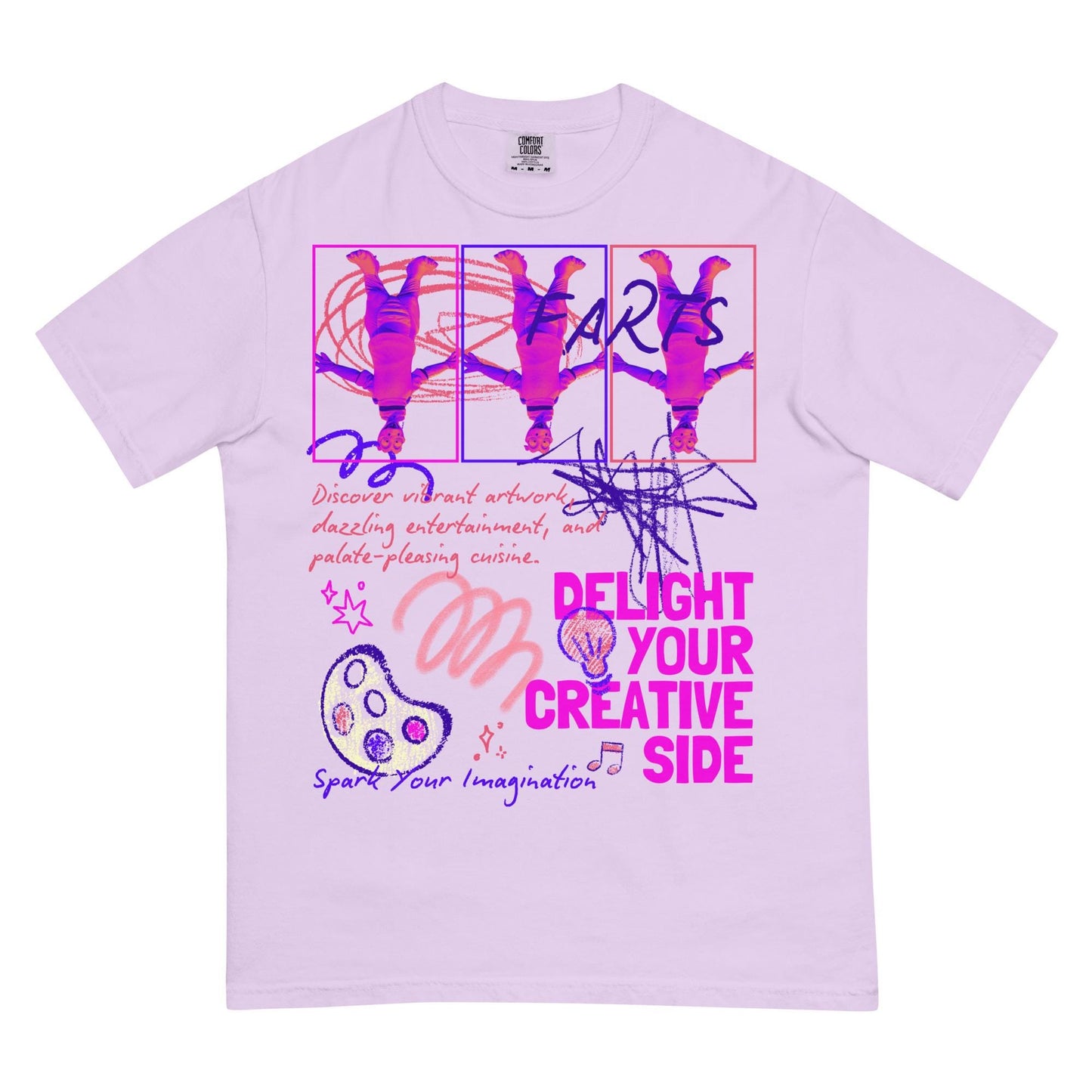 Festival of the Arts, Figment, FARTS, Disney Adult Comfort Colors Shirt