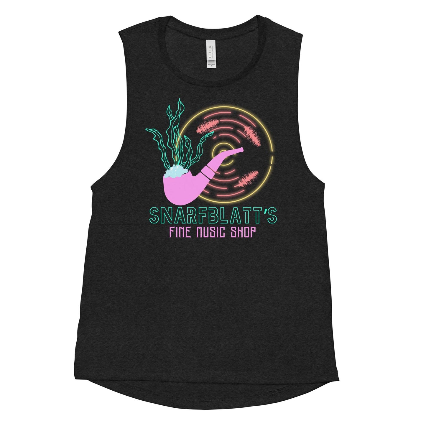 Snarfblatt's Fine Music Shop Tank, Subtle Disney Muscle Tank, The Little Mermaid