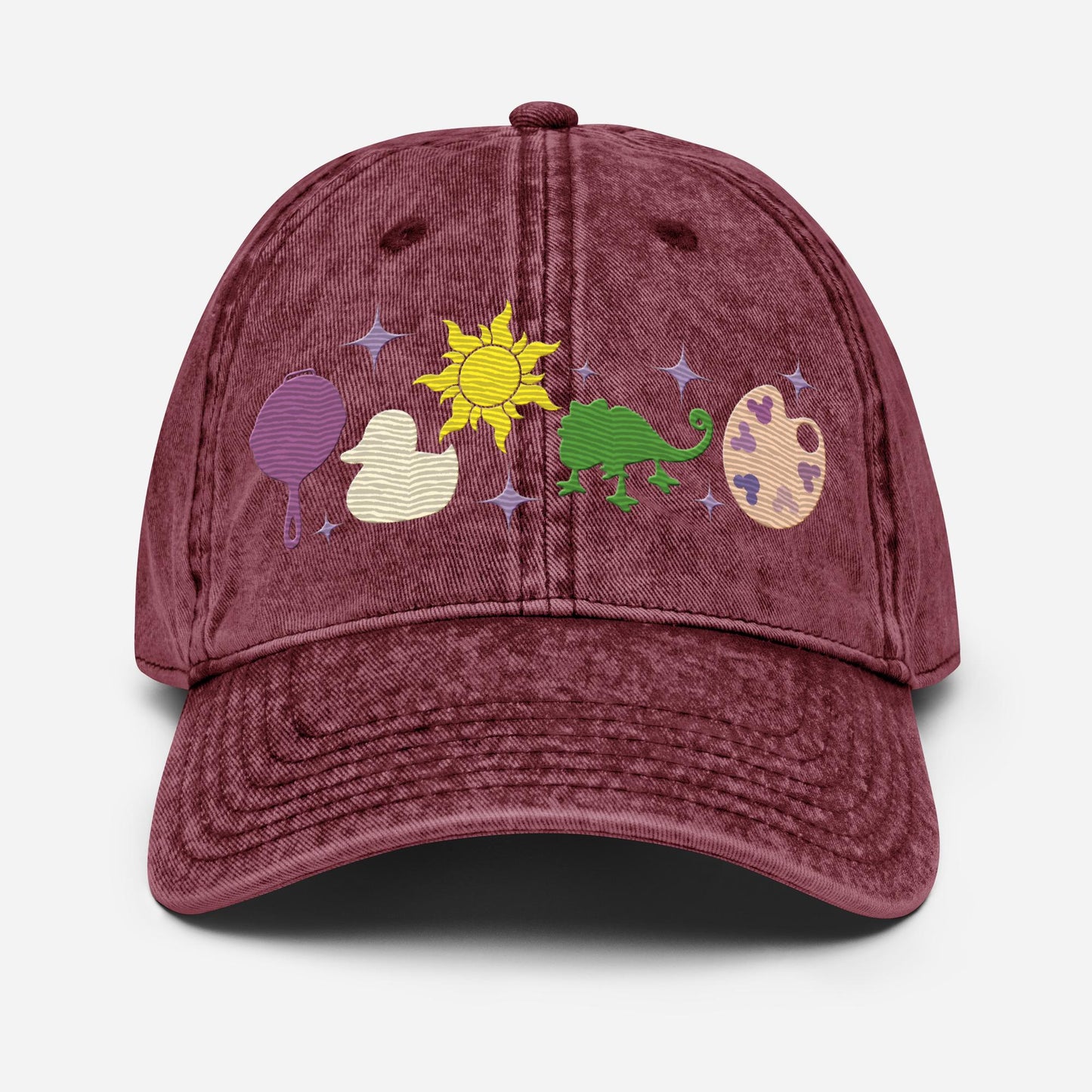 Disney Tangled Icon Hat, Embroidered Cotton Twill