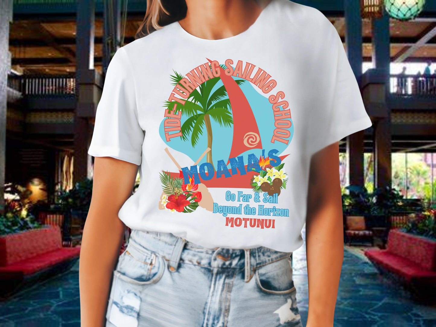 Moana Sailing School Shirt, Polynesian Disney Family Vacation Tee