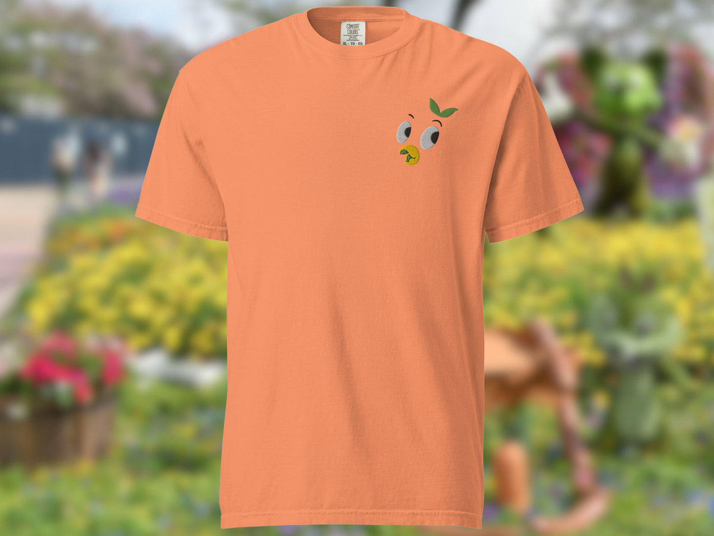 Embroidered Orange Bird Disney Shirt, Comfort Colors Ring-Spun Cotton Tee