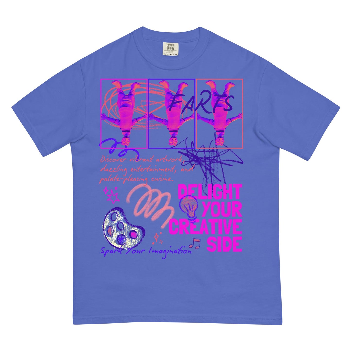Festival of the Arts, Figment, FARTS, Disney Adult Comfort Colors Shirt