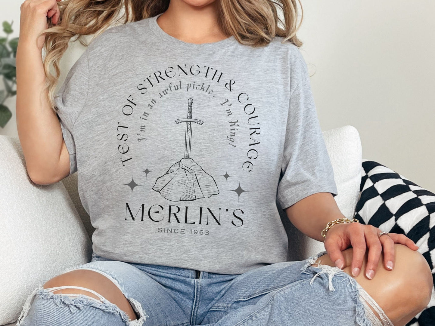 Merlin's Test of Strength Disney Shirt, Bella Canvas Unisex Tee