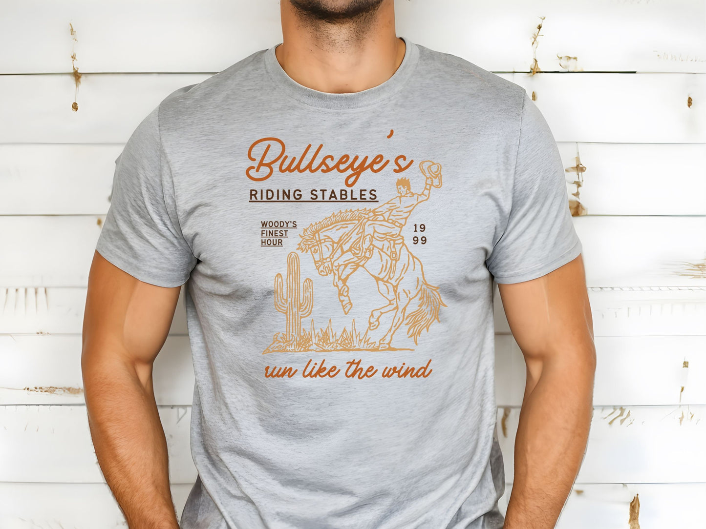 Bullseye Riding Stables T-Shirt, Woody Graphic, Bella Canvas Disney Family Tee