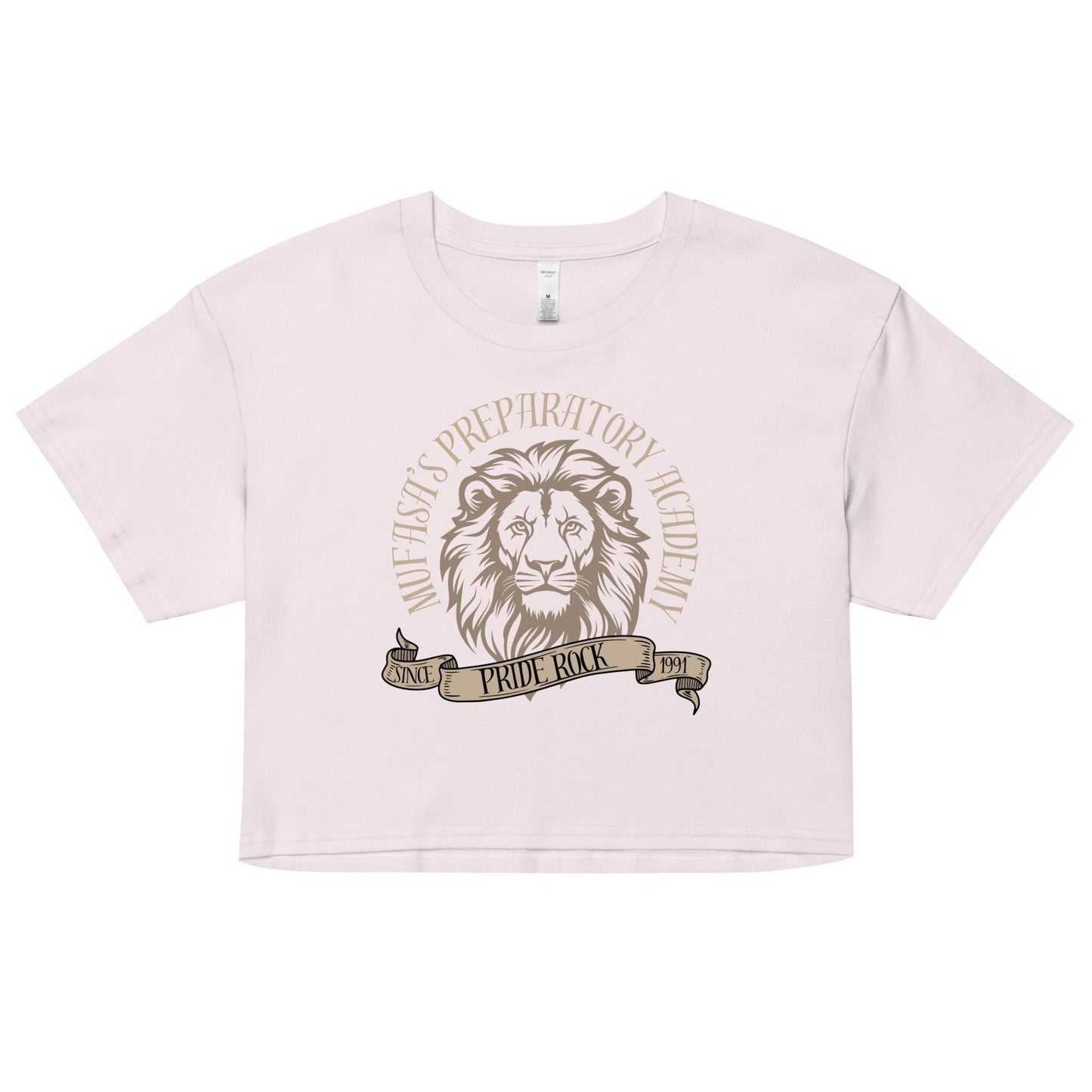 Mufasa Lion King Inspired Crop Top: Women's Combed Cotton Tee