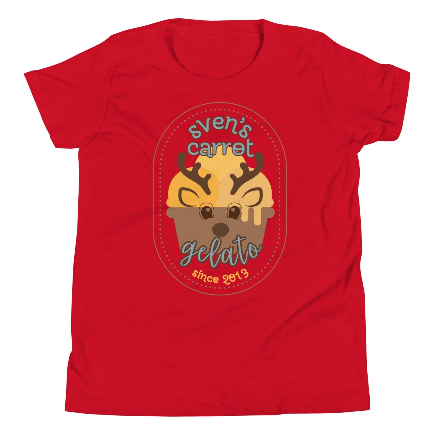 Sven's Carrot Gelato Disney Frozen Youth T-Shirt, Disneyland Family Vacation Shirt
