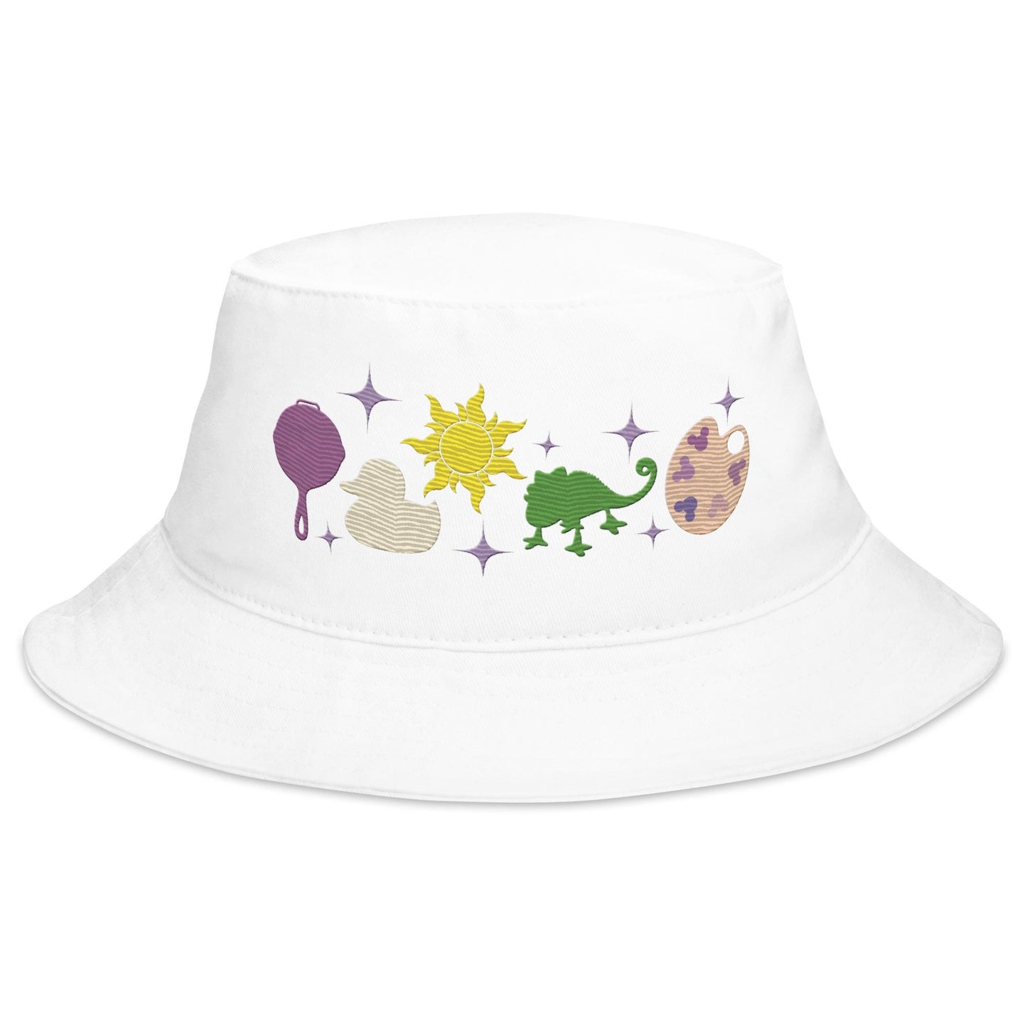 Rapunzel Inspired Bucket Hat: Tangled Icon Cotton Twill Hat
