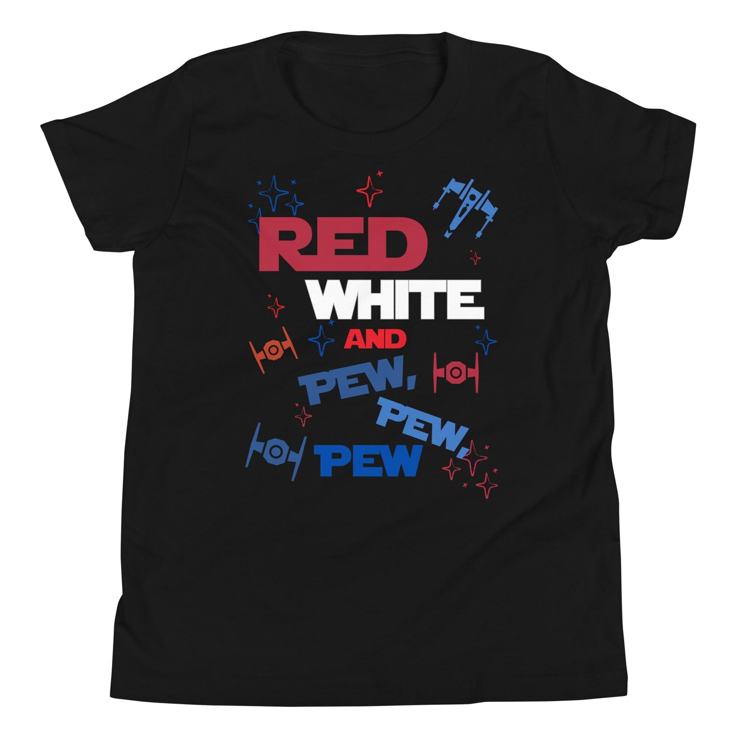 Red White and Pew Pew Disney 4th of July Youth T-Shirt