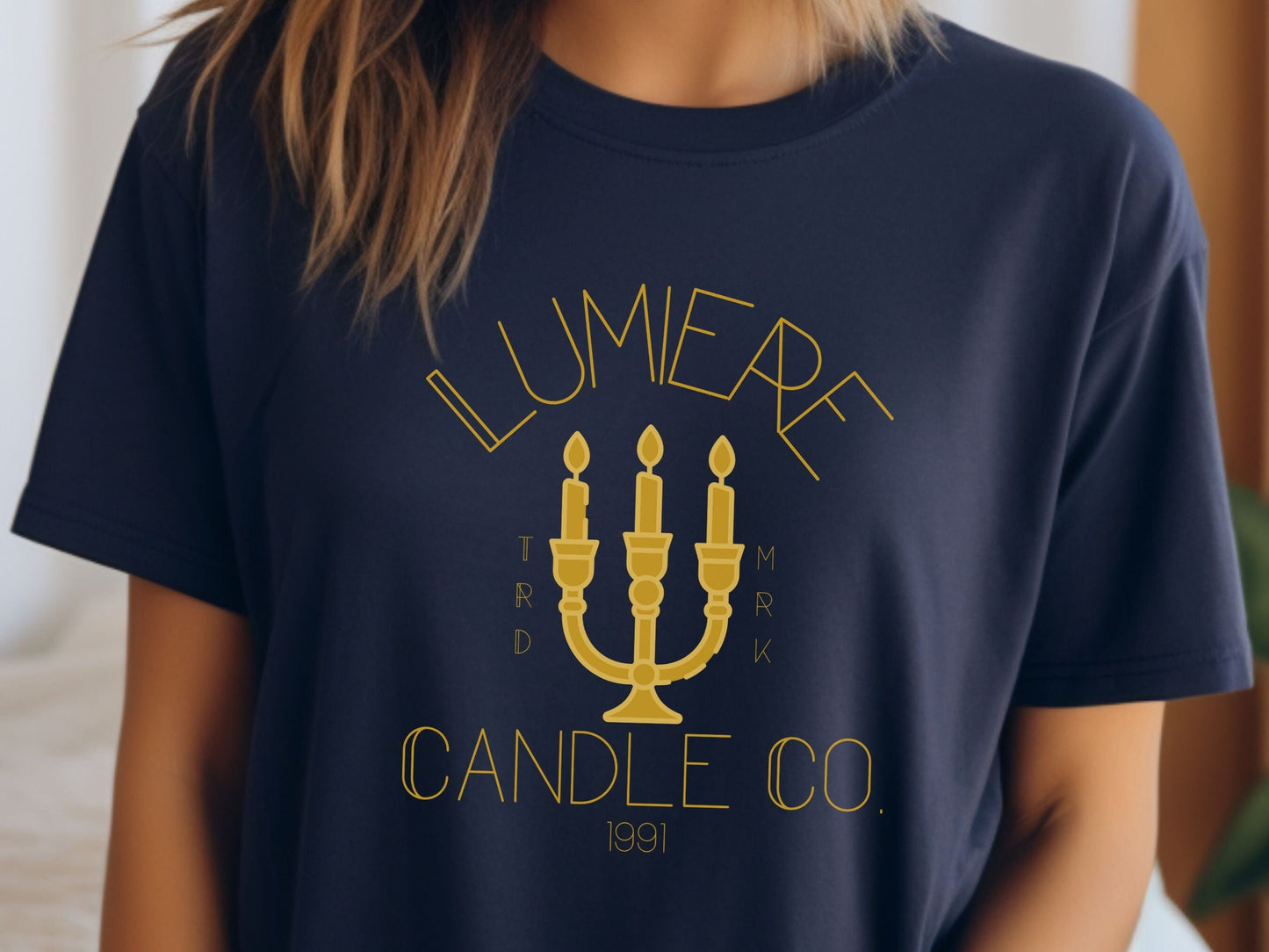 Lumiere Candle Company Bella Canvas T-Shirt, Subtle Disney Family Shirt