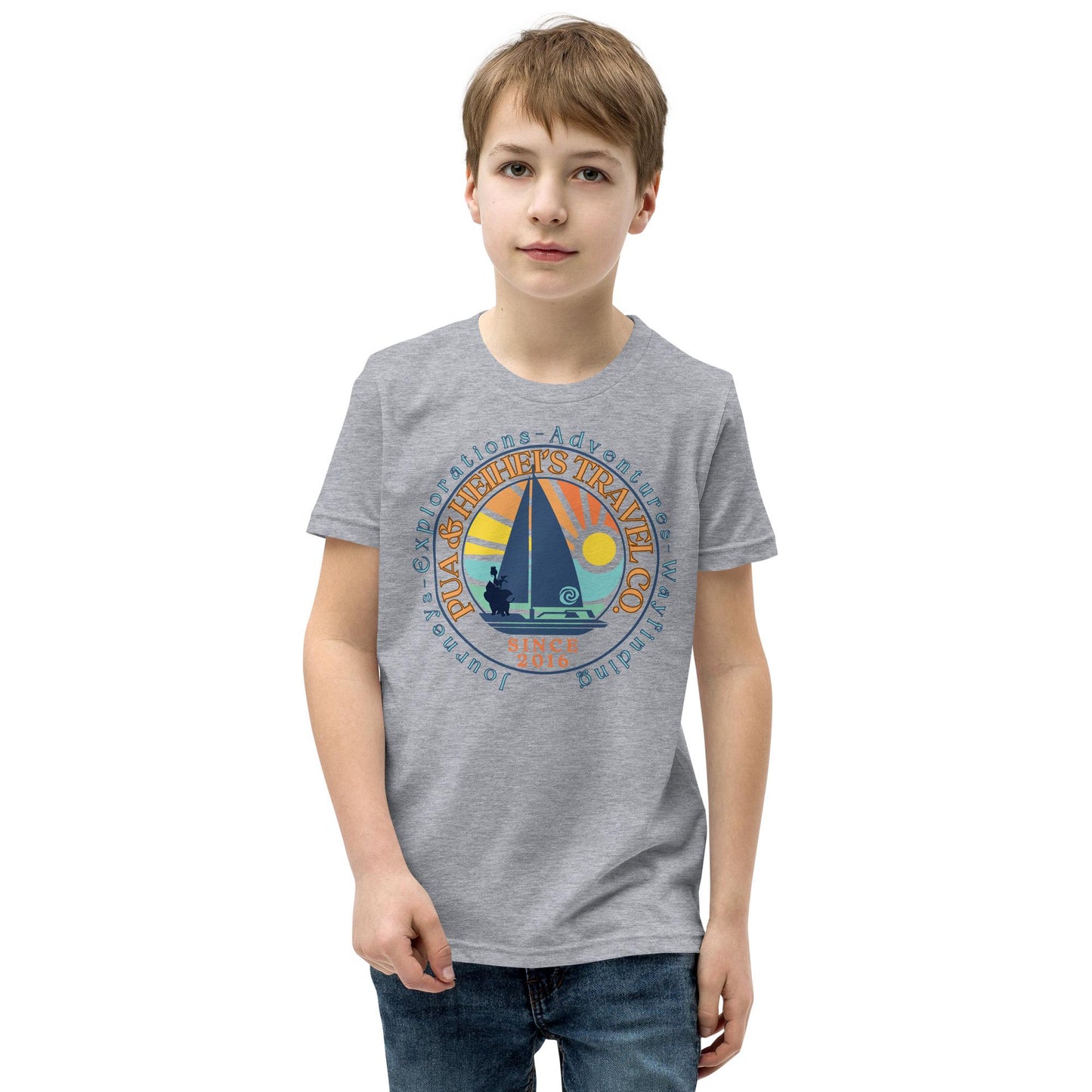Pua and Heihei's Travel Co Youth Shirt, Disney Moana Inspired