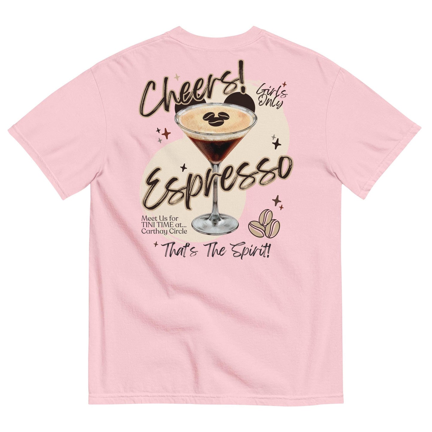 Espresso Martini Disneyland Carthay Circle Theme Park Tee - Comfort Colors Garment-Dyed T-Shirt