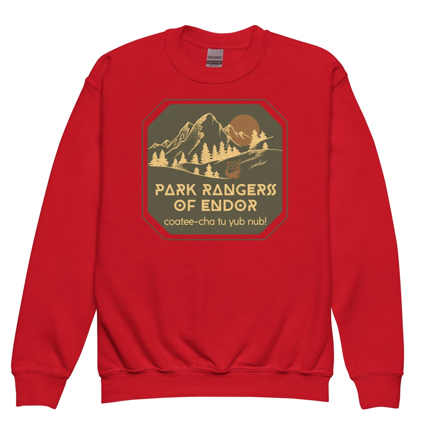 Park Rangers of Endor Youth Crewneck Sweatshirt, Subtle Disney Family Outfit