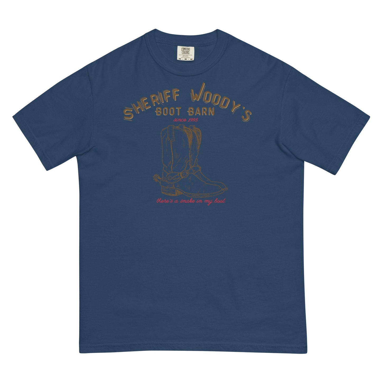 Sheriff Woody Boot Barn Comfort Colors T-Shirt, Disney Family Tee