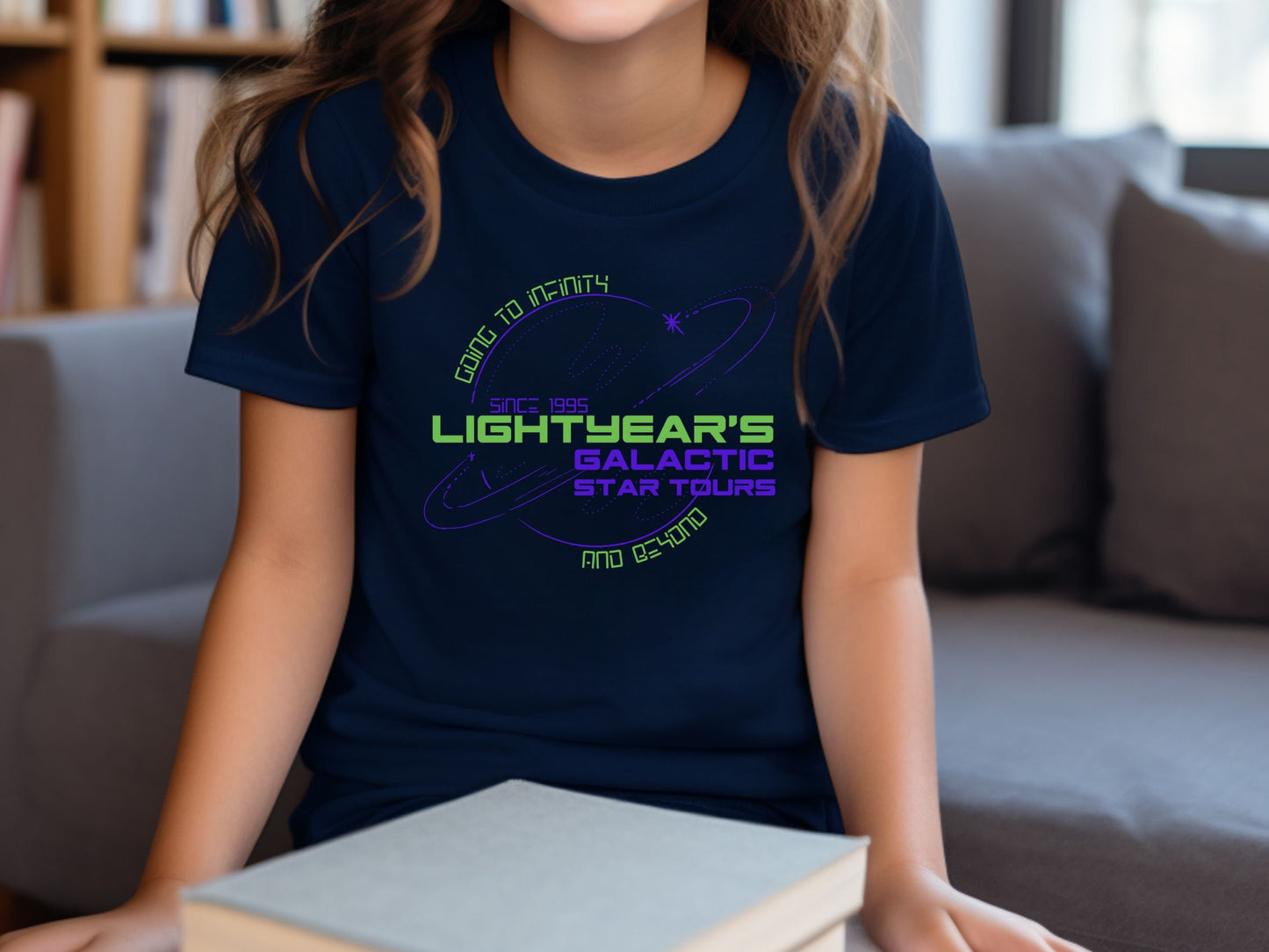Lightyear Galactic Tours Youth T-Shirt, Subtle Disney Family Matching Bella Canvas