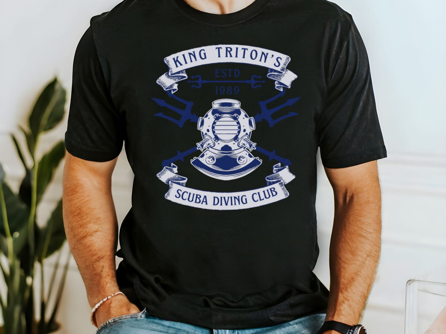 Manly Little Mermaid Shirt, Triton Scuba Diving, Disney Family Tee