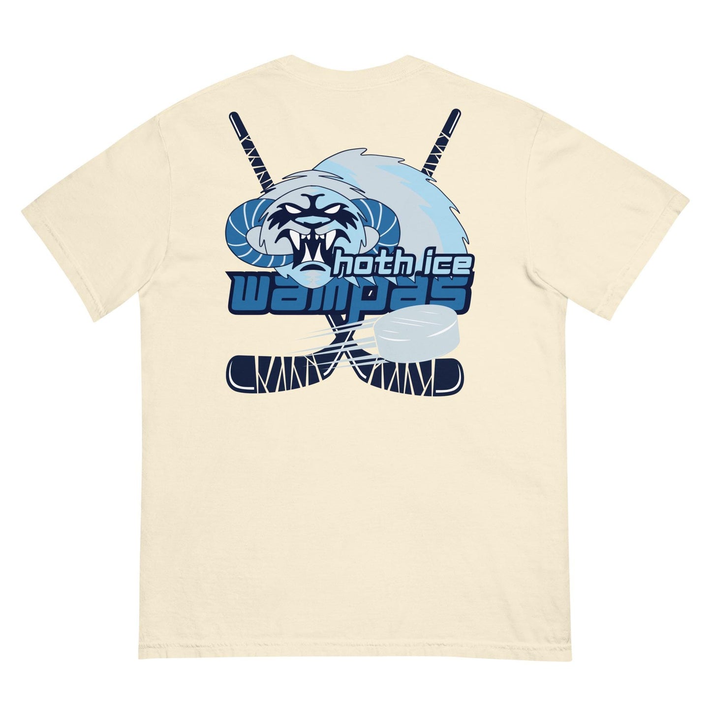 Hoth Ice Wampas Hockey T-Shirt, Star Wars Disney Dad, Comfort Colors