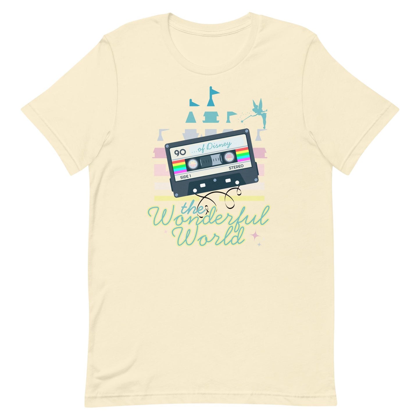 Retro Disney World Shirt, '90s Cassette Tape Bella Canvas Tee