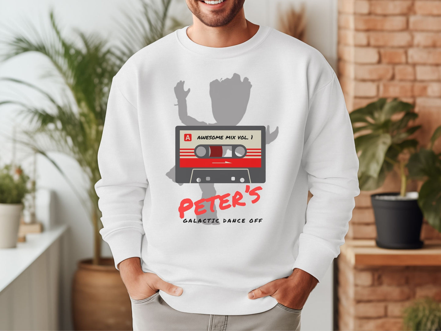Guardians of the Galaxy Crewneck: Peter's Galactic Dance Off Sweatshirt