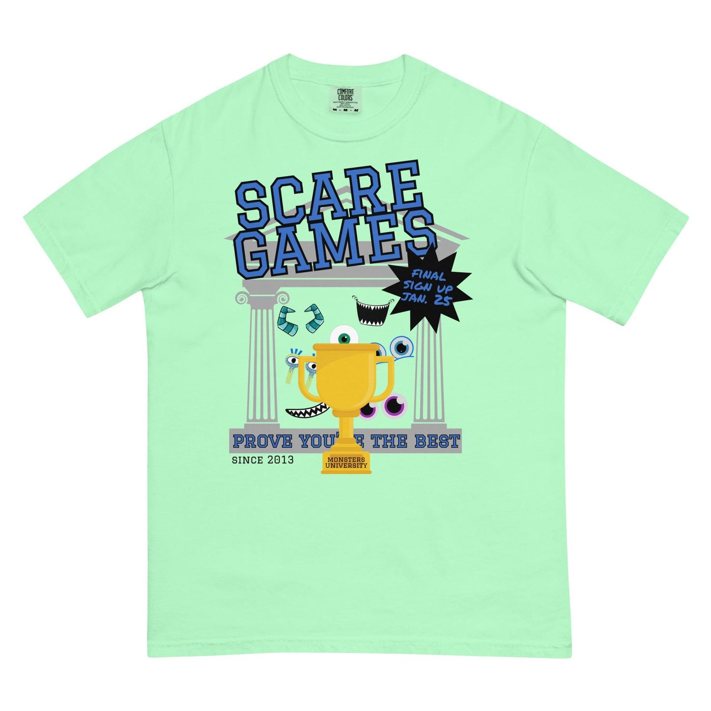 Monsters Inc Monsters University Scare Games Comfort Colors Shirt, Disney Dad Shirt, Subtle Disney Shirt
