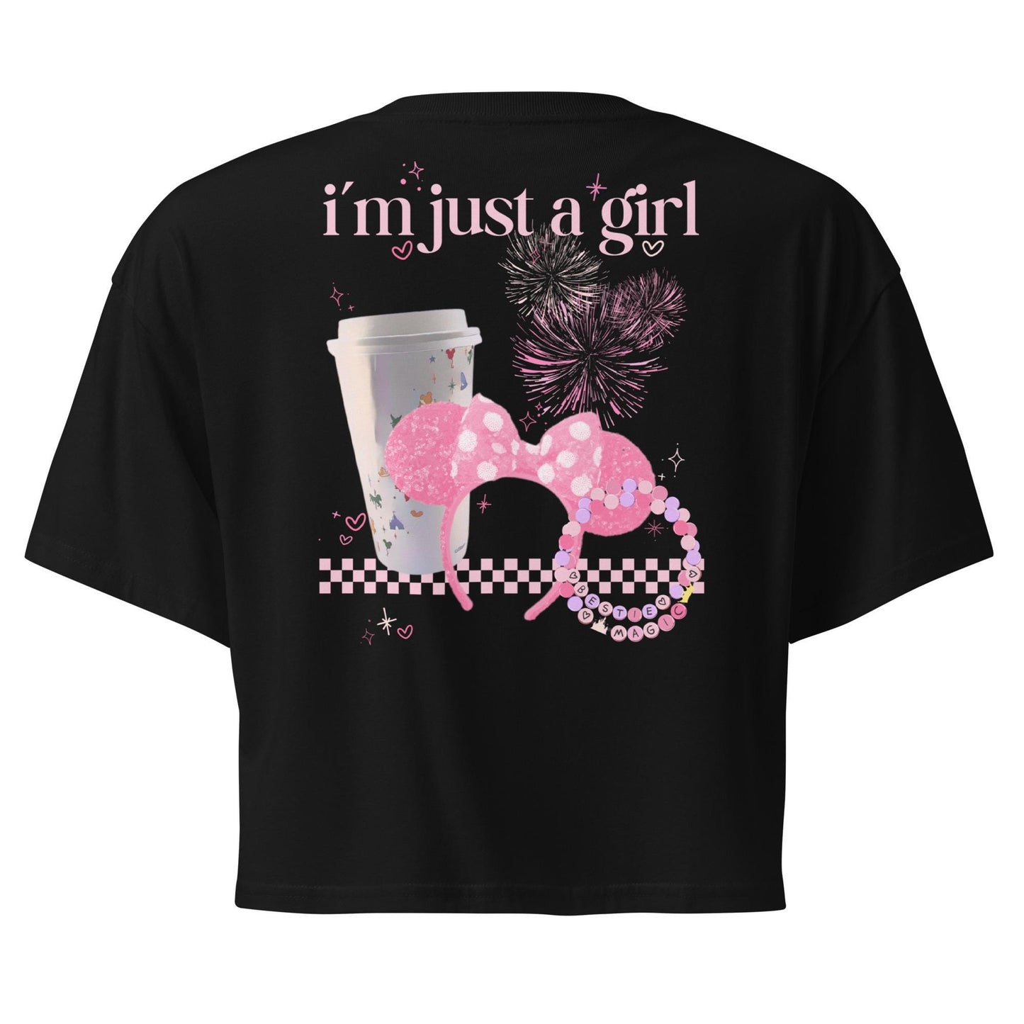 Disney Trip Crop Top, I'm Just A Girl, Soft Cotton Tee