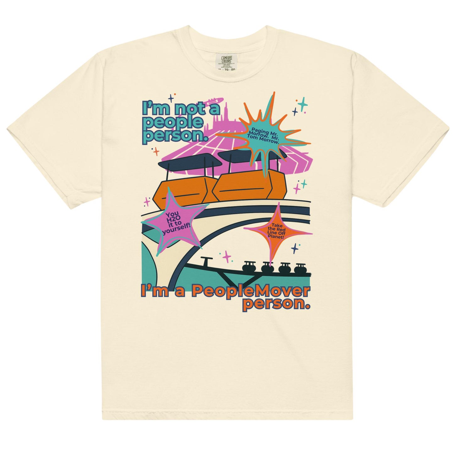 Disney PeopleMover Shirt, Retro Tomorrowland Comfort Colors Tee