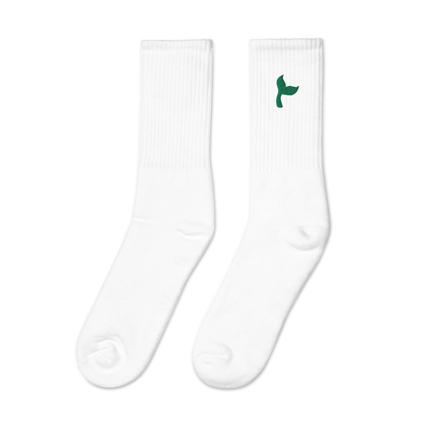 Embroidered Mermaid Tail Socks, Disney Inspired Crew Socks, USA Made