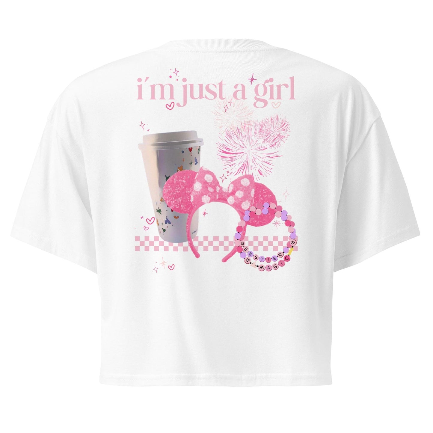 Disney Trip Crop Top, I'm Just A Girl, Soft Cotton Tee
