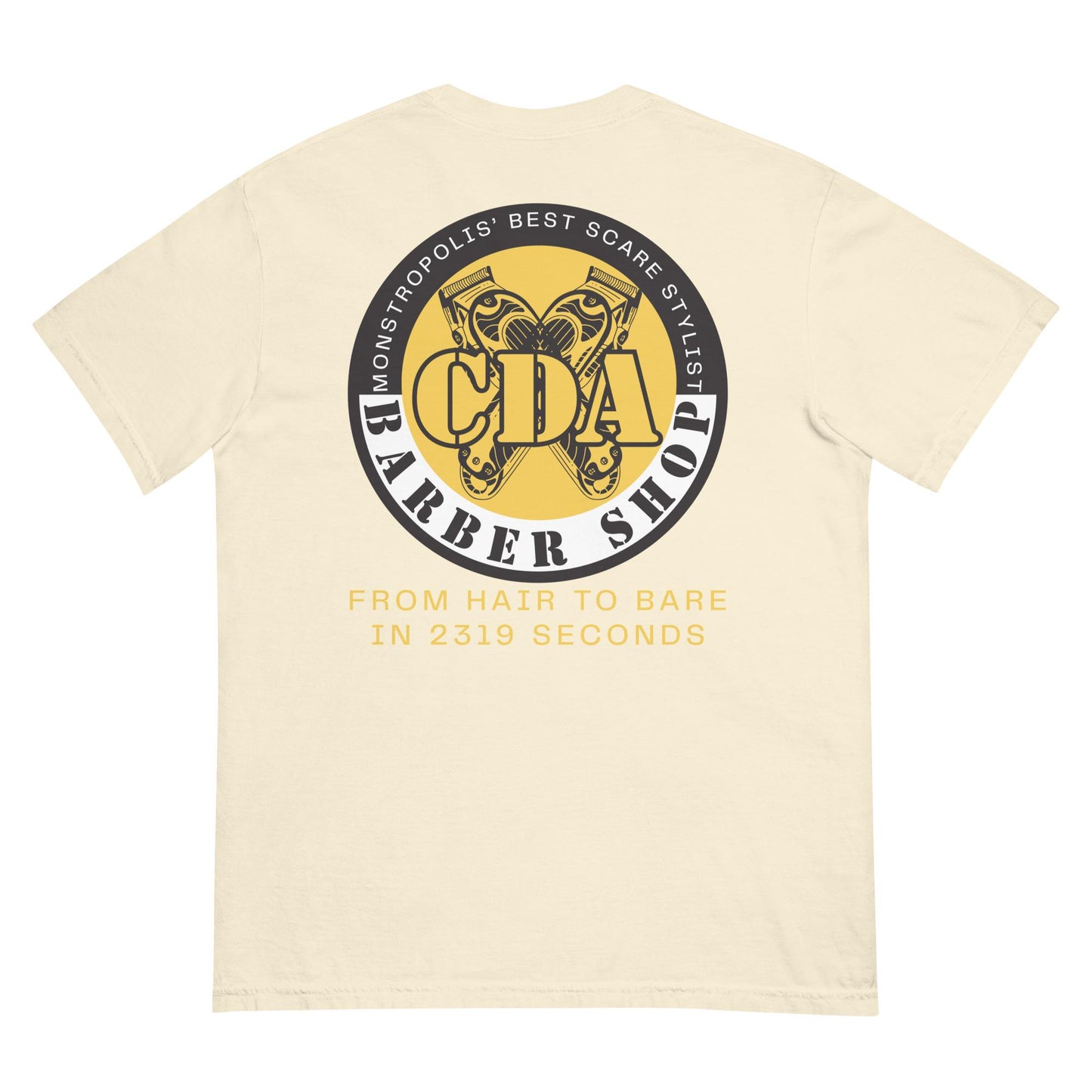 Monsters Inc CDA Barber Shop Comfort Colors Shirt