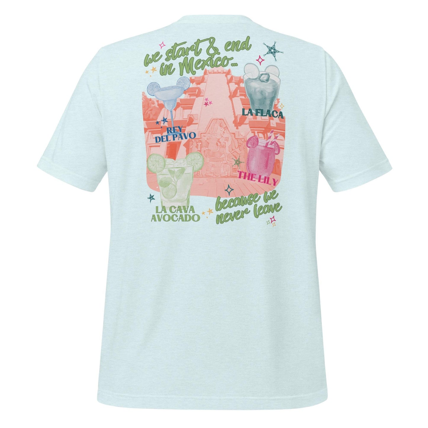 Mexico EPCOT Girls Trip Shirt: La Cava Avocado, Bella Canvas Tee