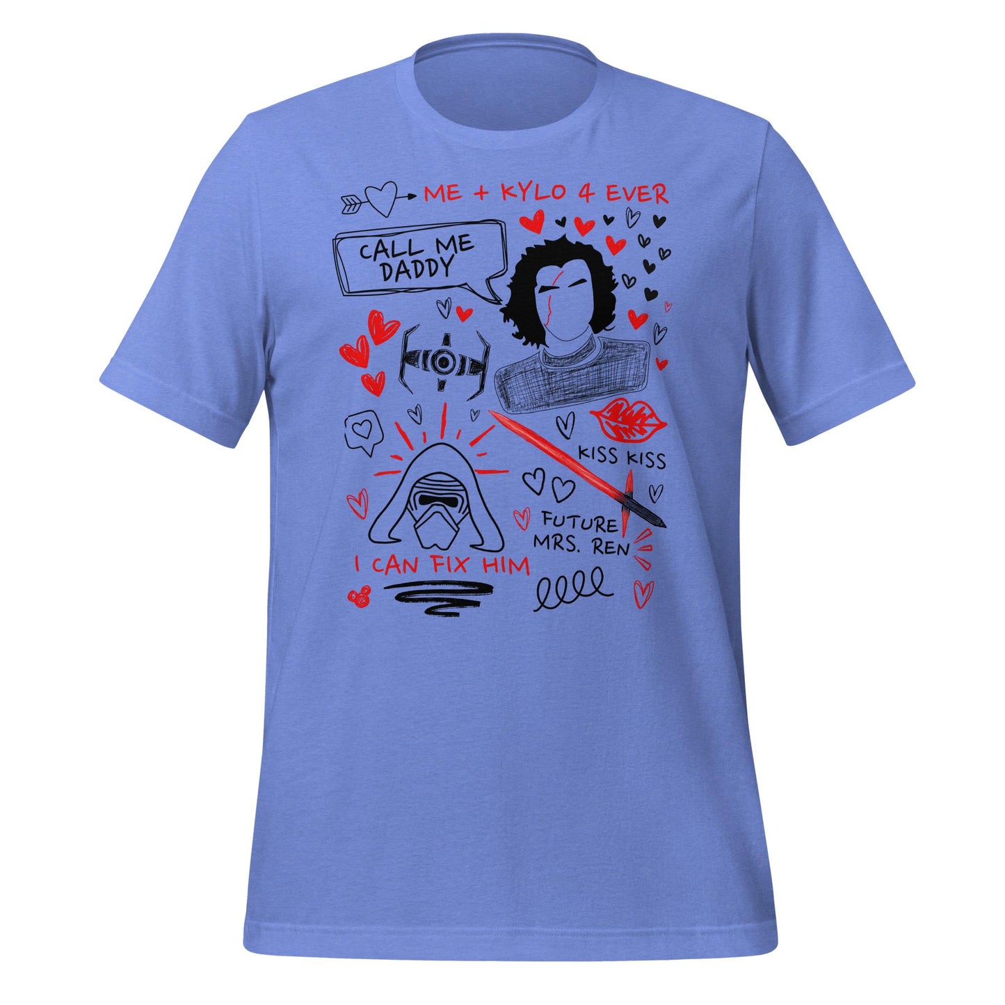 Kylo Ren Doodle Sketch Shirt: Star Wars Fan Tee