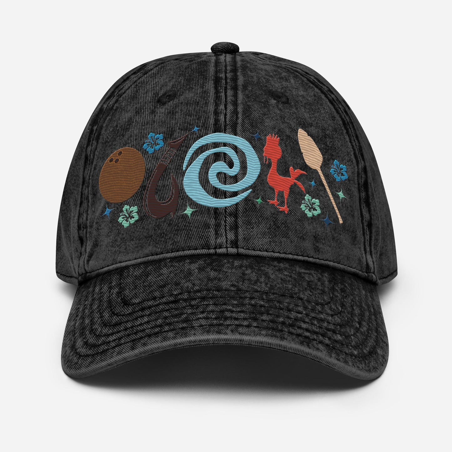 Embroidered Moana Icon Dad Hat, Vintage Disney Inspired Cap