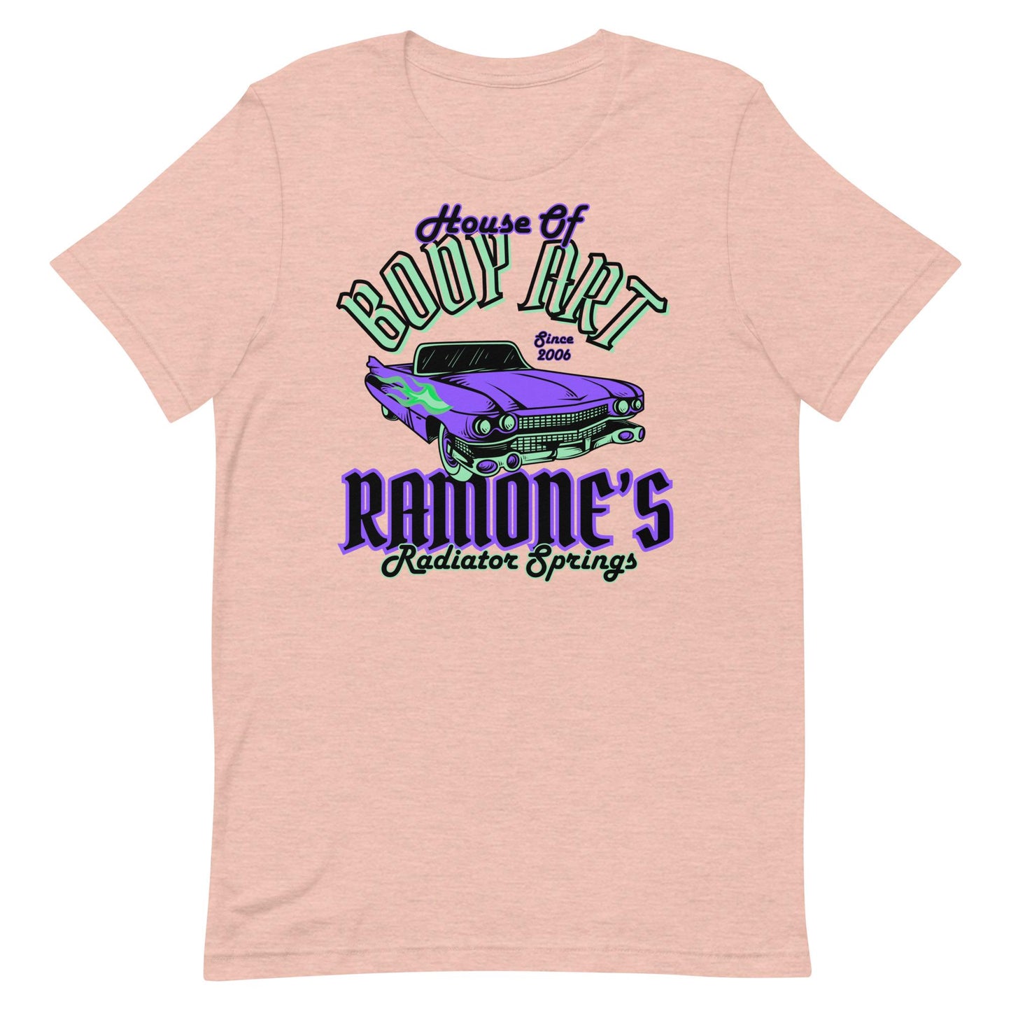 Disney Cars Shirt, Ramone's House of Body Art, Bella Canvas Tee