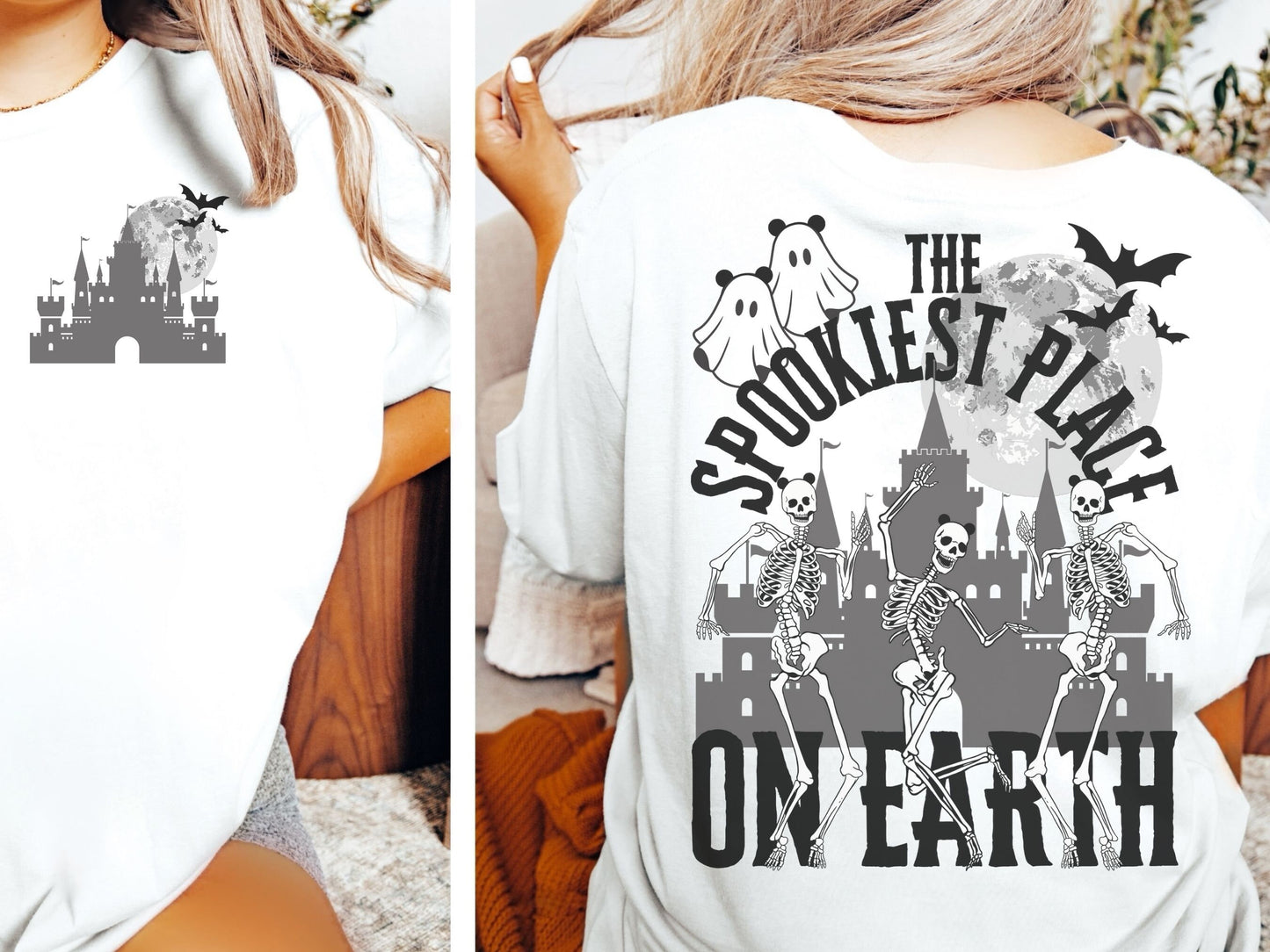 Disney Halloween Shirt, Spookiest Place on Earth, Comfort Colors Group Tee