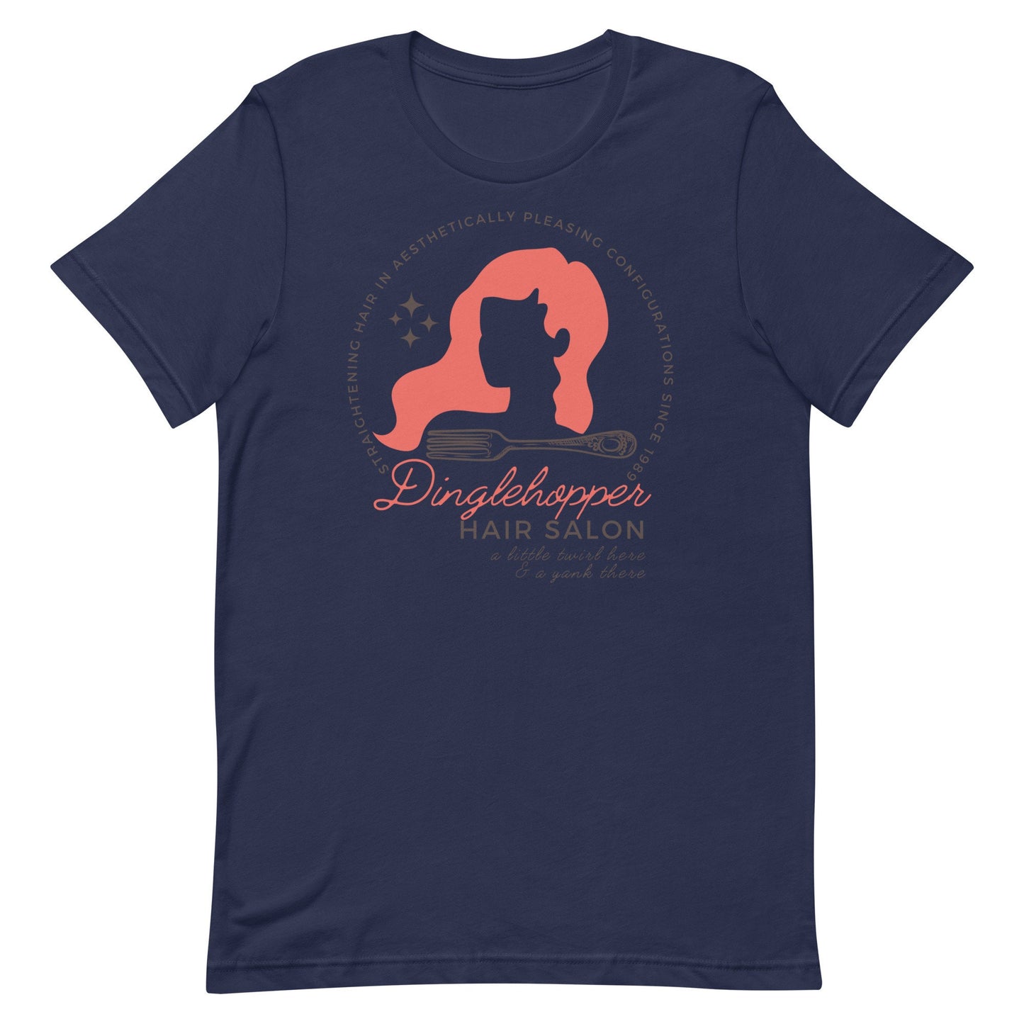 Dinglehopper Hair Salon Shirt, Little Mermaid Theme Park Bella Canvas Tee