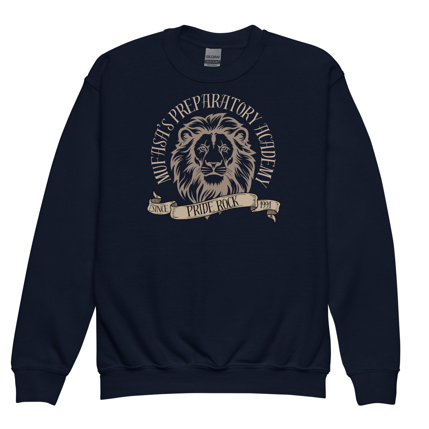 Mufasa's Prep Academy Youth Sweatshirt - Subtle Theme Park Matching Outfit