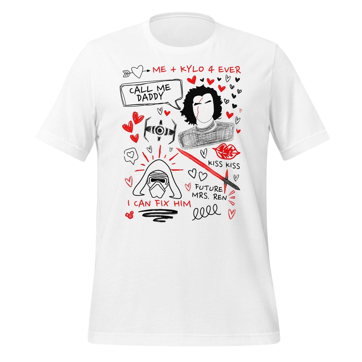 Kylo Ren Doodle Sketch Shirt: Star Wars Fan Tee