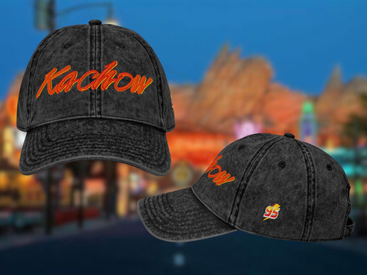 Lightning McQueen Ka-Chow Embroidered Disney Dad Hat