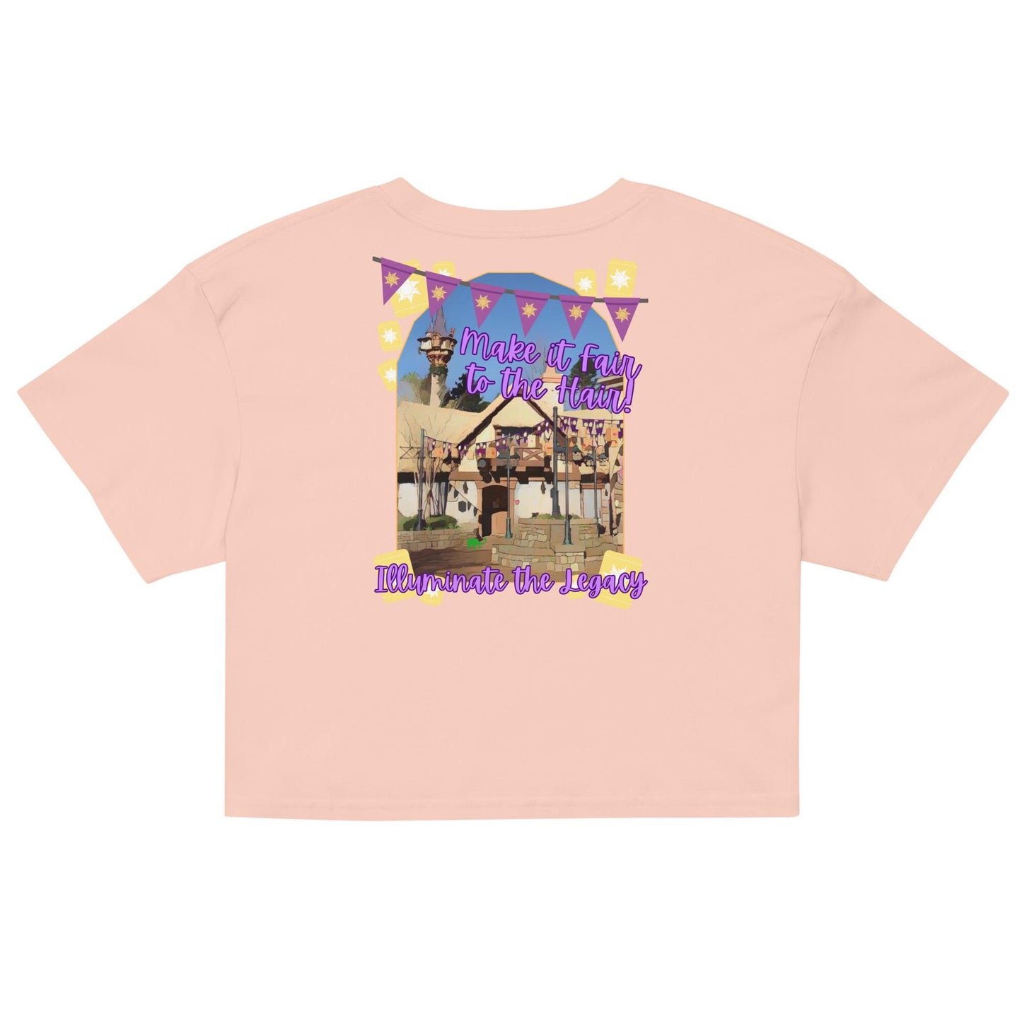 Disney Tangled Crop Top, Rapunzel Lanterns WDW Shirt