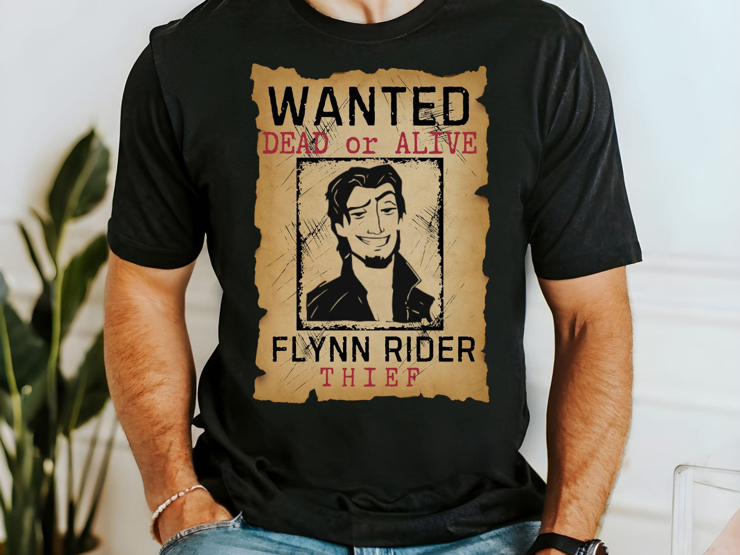 Wanted Flynn Rider Disney Shirt, Unisex Bella Canvas Tee