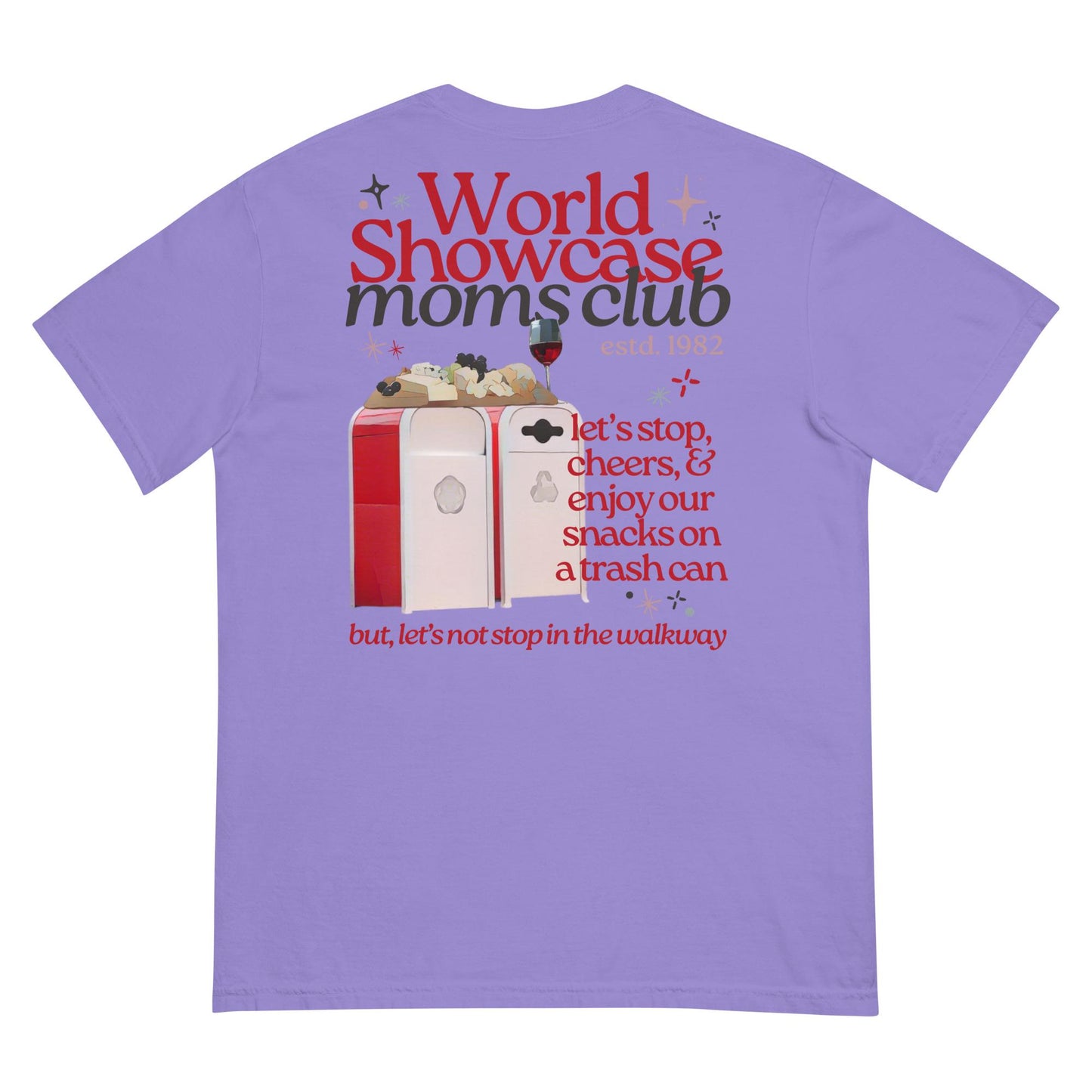 World Showcase Moms Club Comfort Colors Shirt, Funny Disney EPCOT Trip Tee