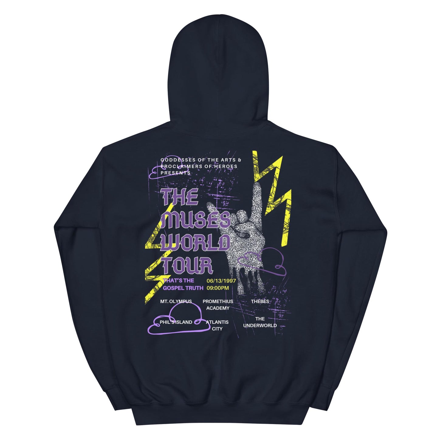 Hercules Muses World Tour Hoodie, Disney Adult Sweatshirt