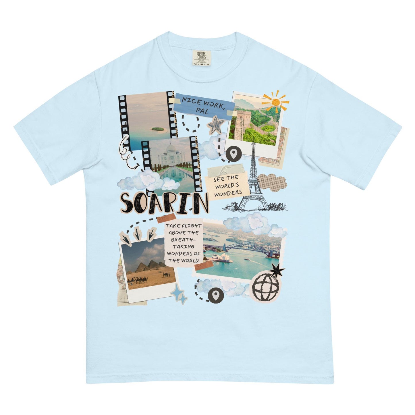 Soarin Disney Adult Scrapbook Comfort Colors Shirt