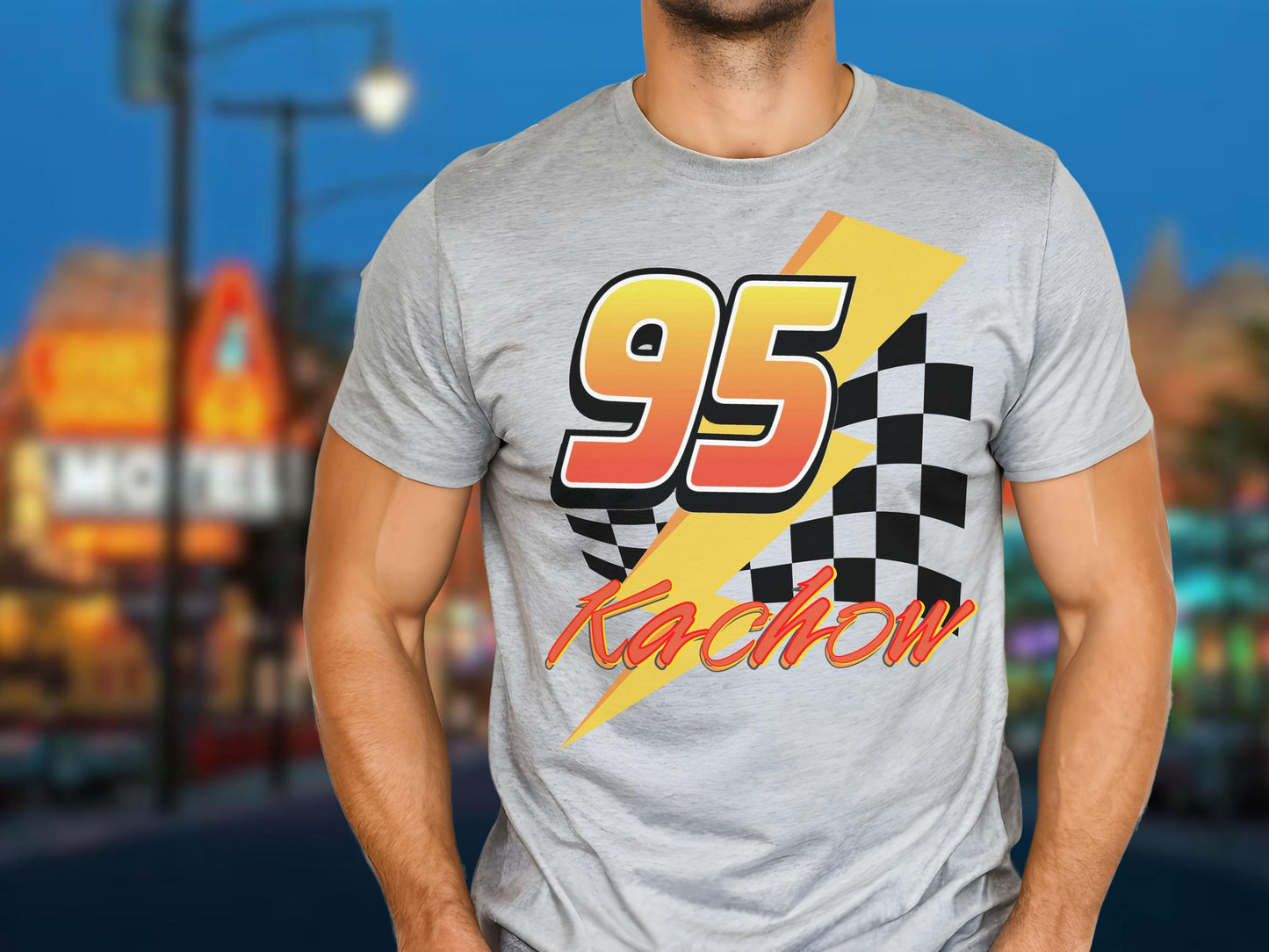 Lightning McQueen Ka-Chow Disney Shirt, Radiator Springs Family Cars
