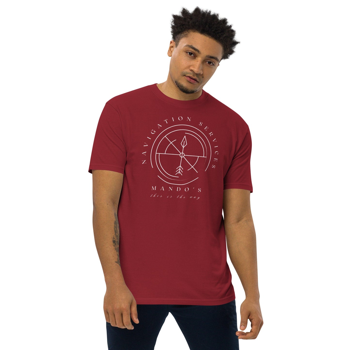 Mando's Navigation T-Shirt, Subtle Disney Dad Shirt, TALL Length