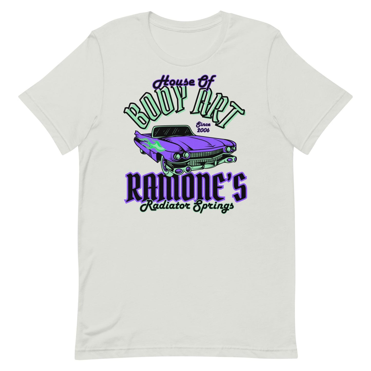 Disney Cars Shirt, Ramone's House of Body Art, Bella Canvas Tee