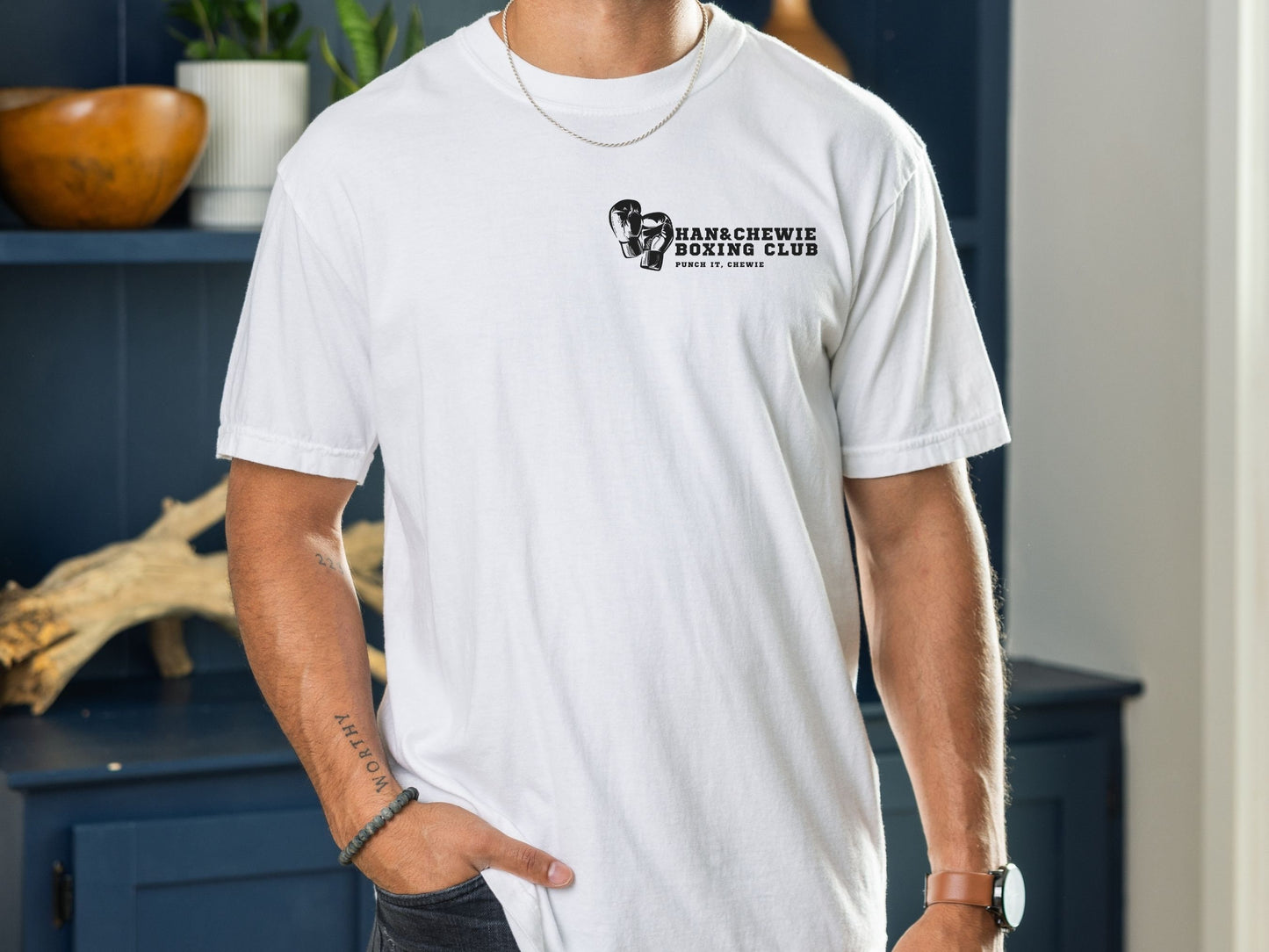 Han & Chewie Boxing Club T-Shirt: Comfort Colors Star Wars Tee