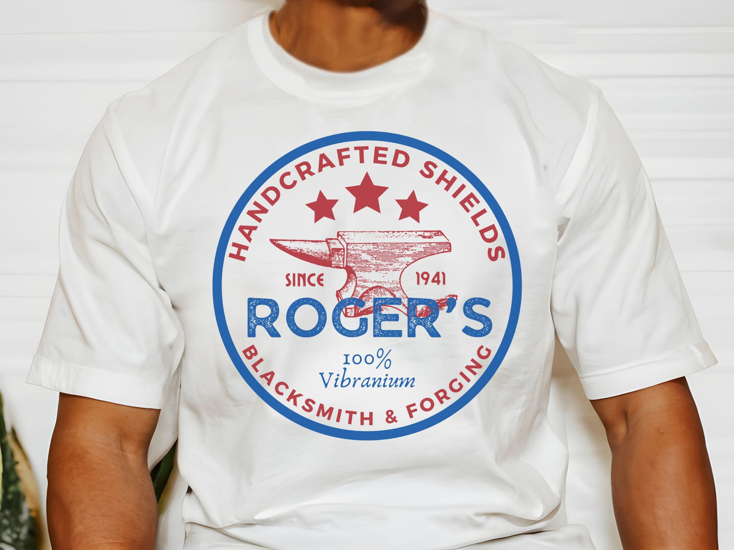 Captain America Shirt, Roger's Blacksmith, Subtle Disney Dad Tee