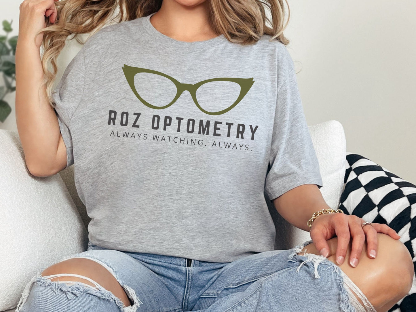 Monsters Inc Inspired Roz Optometry Shirt, Bella Canvas Unisex Tee