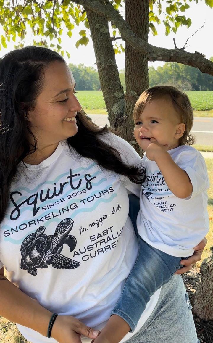 Squirt's Snorkeling Bella Canvas T-Shirt, Subtle Disney Family Shirt