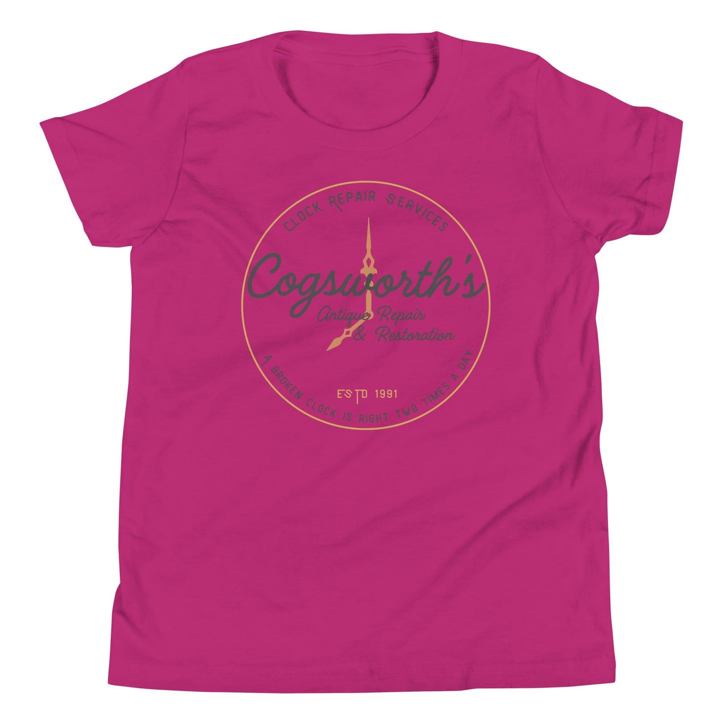 Cogsworth Youth Shirt, Beauty and the Beast, Disneyland Family Tee